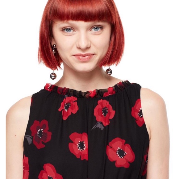 kate spade Dresses & Skirts - Kate Spade Red Poppy Sleeveless Dress